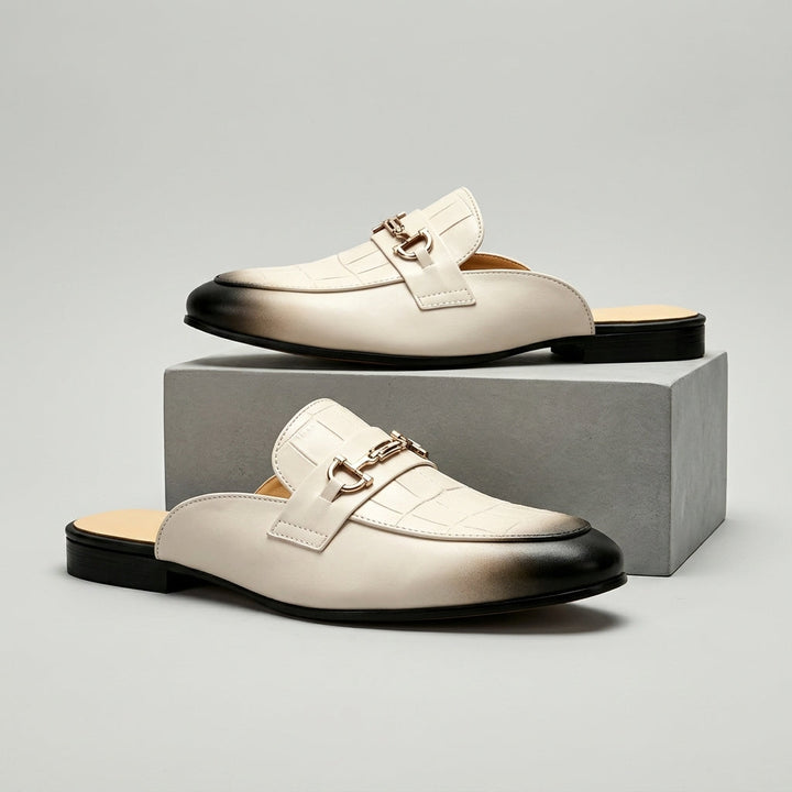 Idris - Zapatos De Cuero Sin Talón