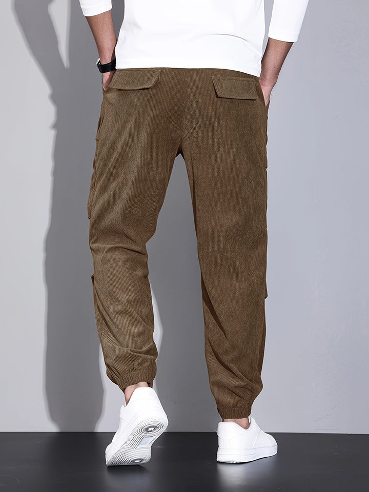 Blevin - Pantalones Carga Con Múltiples Bolsillos