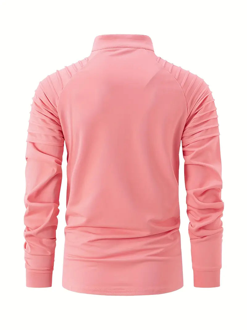Linwood  - Manga Larga Polo Camisa Con Cremallera