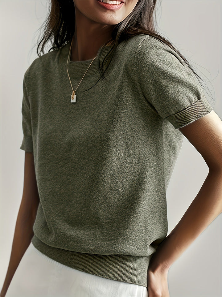 Jacquie - Camiseta Informal De Alta Elasticidad