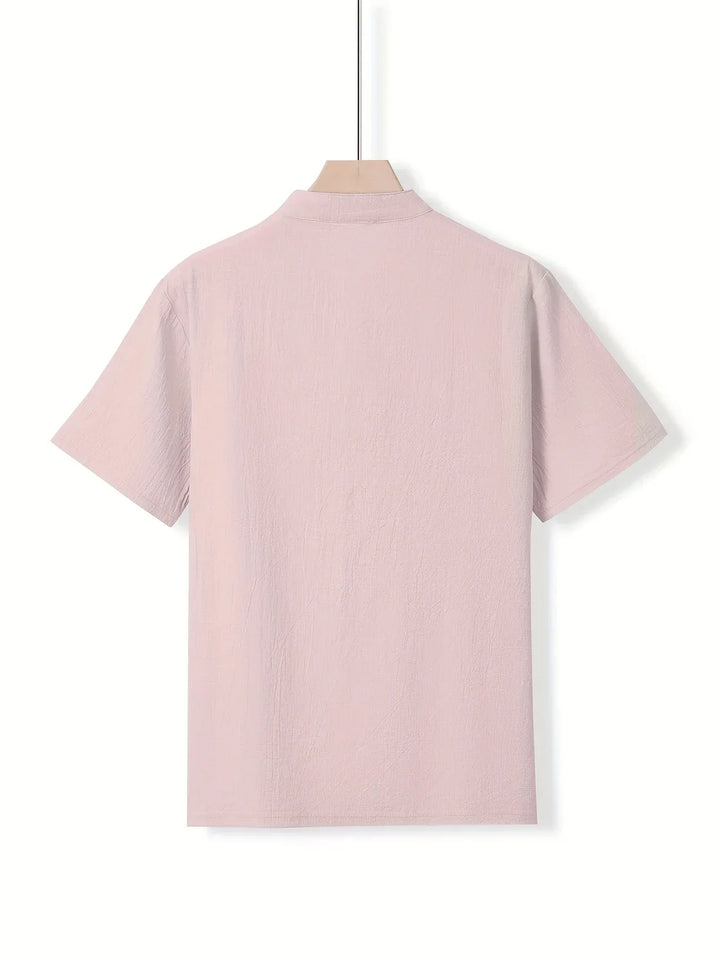 Markos - Camisa Informal De Manga Corta Con Botones