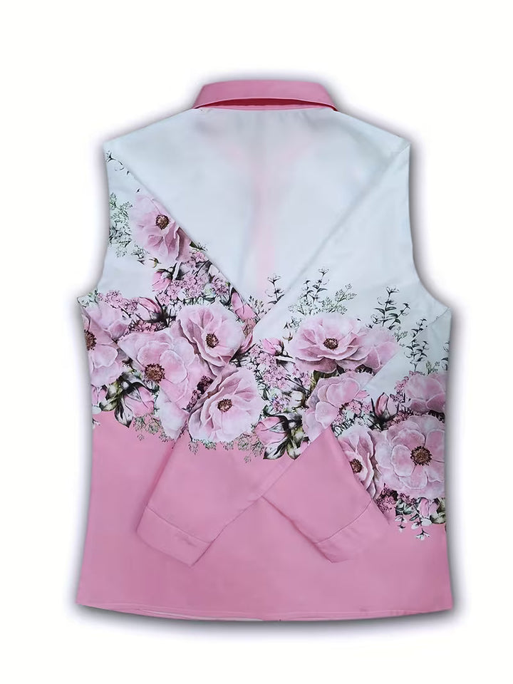 Yaleian - Camisa Floral con Botones