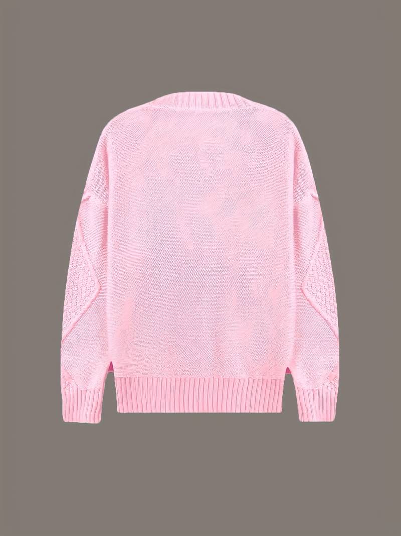 Tzvia - Jersey de Punto Informal Con Cuello en V