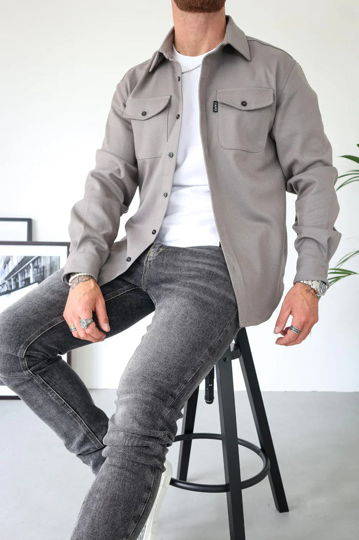 Dewid - Camisa Abotonada Con Bolsillos Delanteros