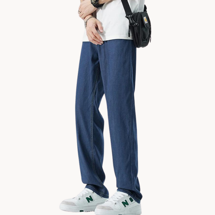 Teofilo - Pantalón Elegante De Pierna Ancha