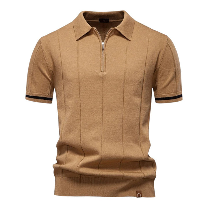Johncena - Polo Deportivo Informal Con Cremallera
