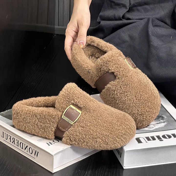 Zilvia - Zapatos Cálidos De Lana De Cordero Estilo Hada