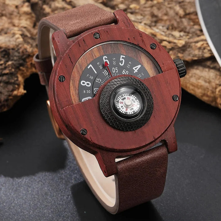 Stellan: Relojes de Madera con Correa de Cuero