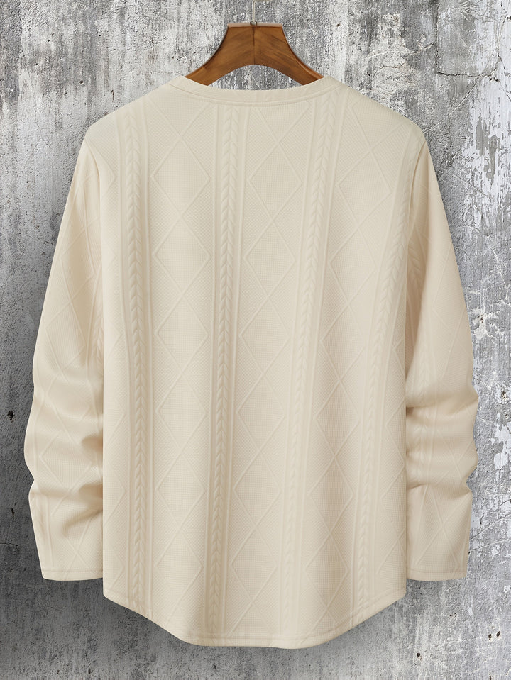 Lyman - Sudadera Con Capucha y Manga Larga Con Estampado Geométrico