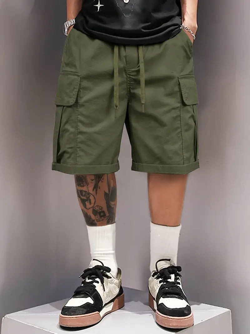 Detlev - Pantalones Cortos Elegantes Y Holgados