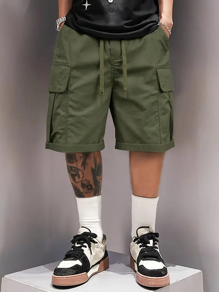 Detlev - Pantalones Cortos Elegantes Y Holgados
