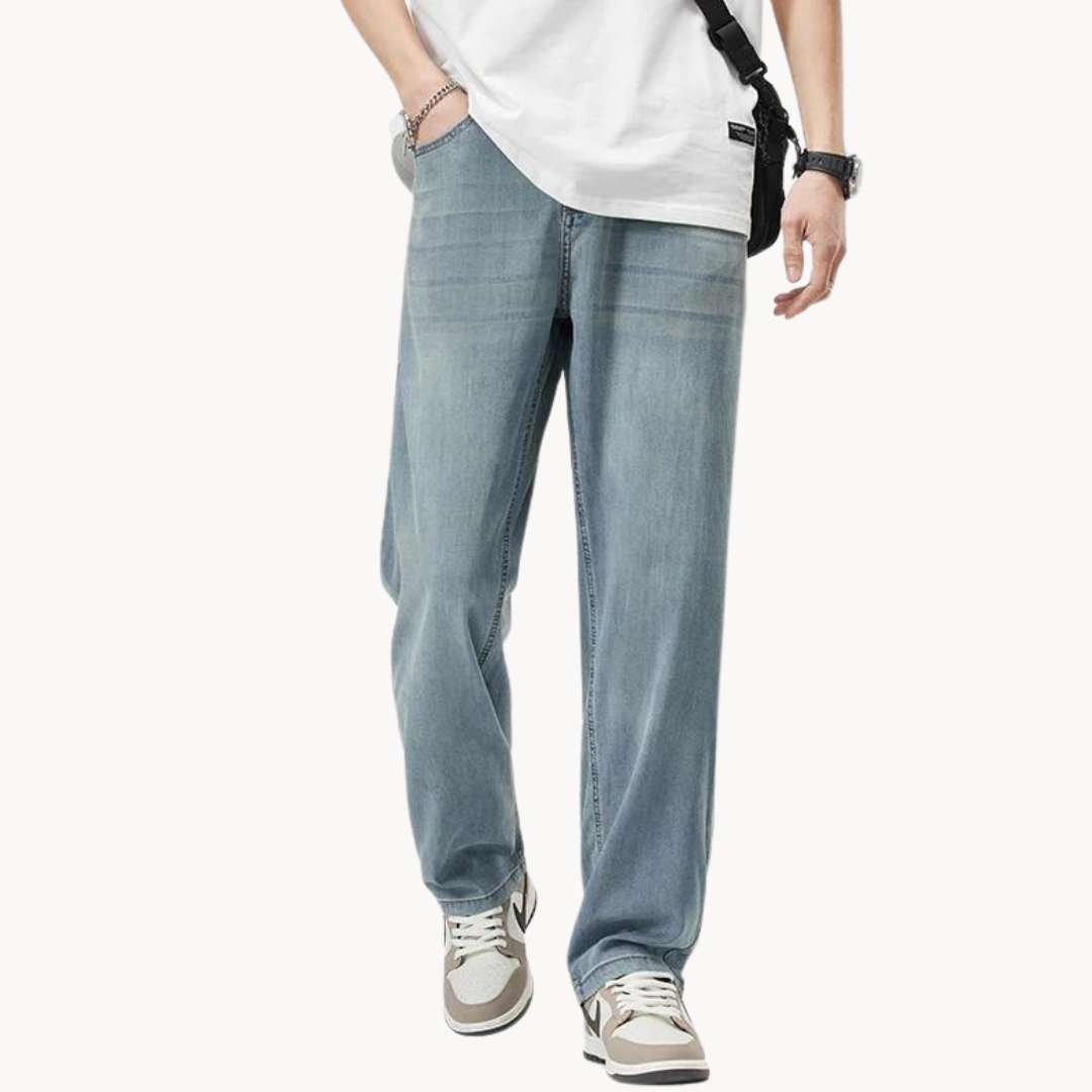 Teofilo - Pantalón Elegante De Pierna Ancha