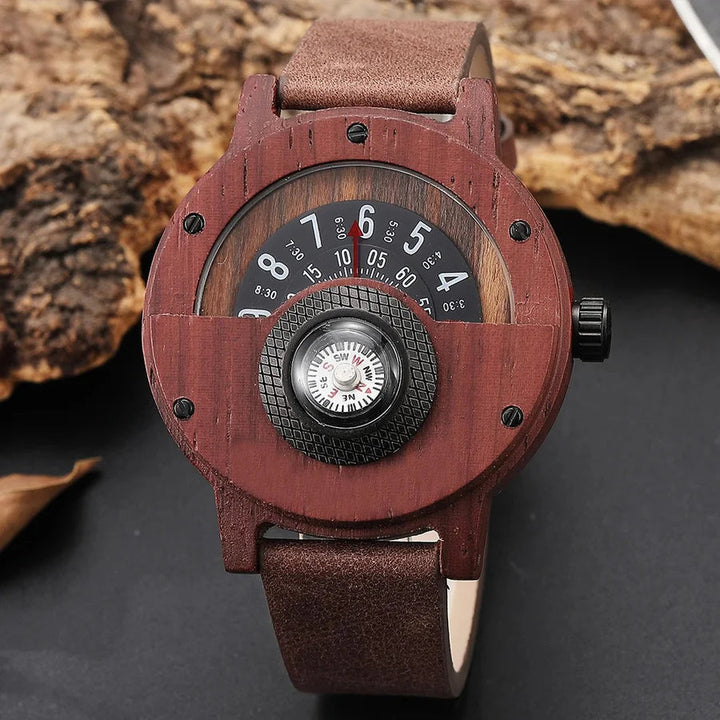 Stellan: Relojes de Madera con Correa de Cuero