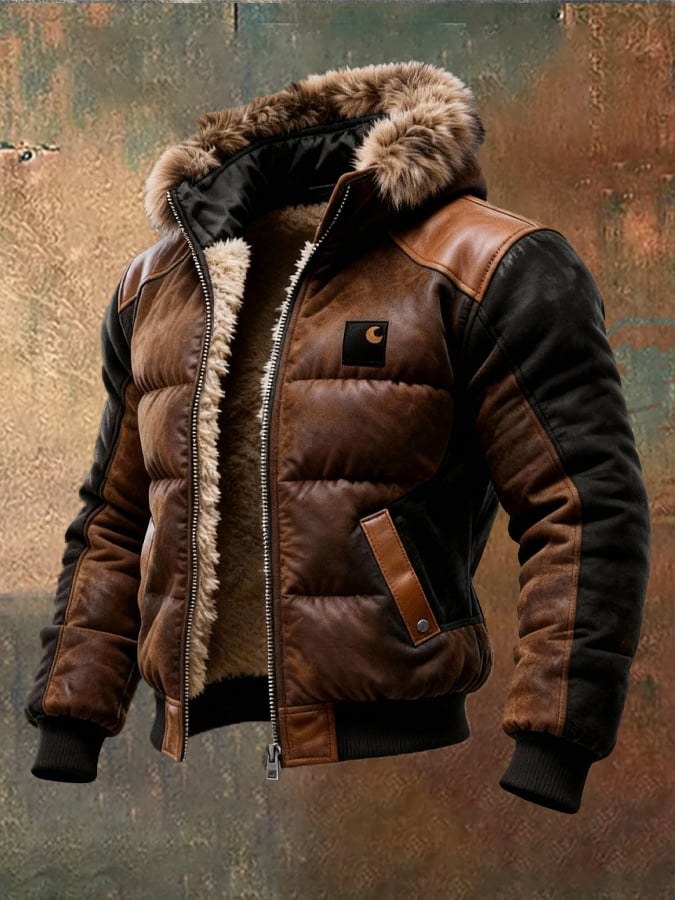 Patrik - Chaqueta Acolchada Con Cuello Doble Capa