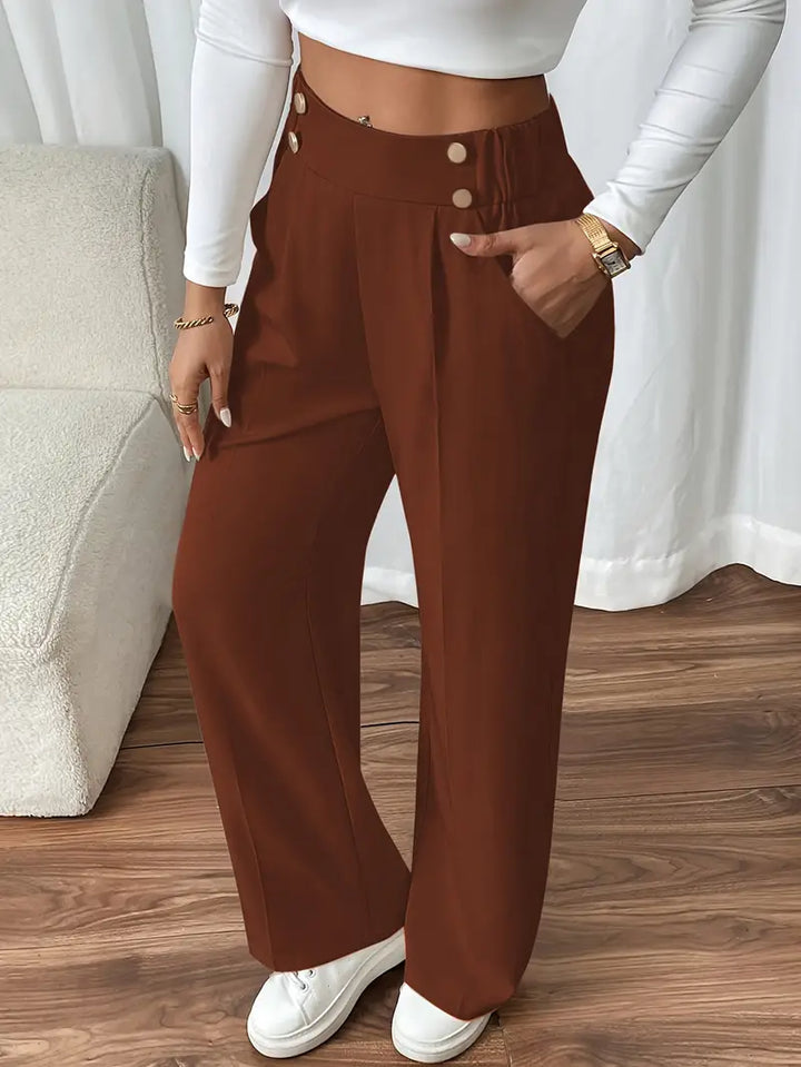 Orvella - Cómodos Pantalones Anchos Con Bolsillos