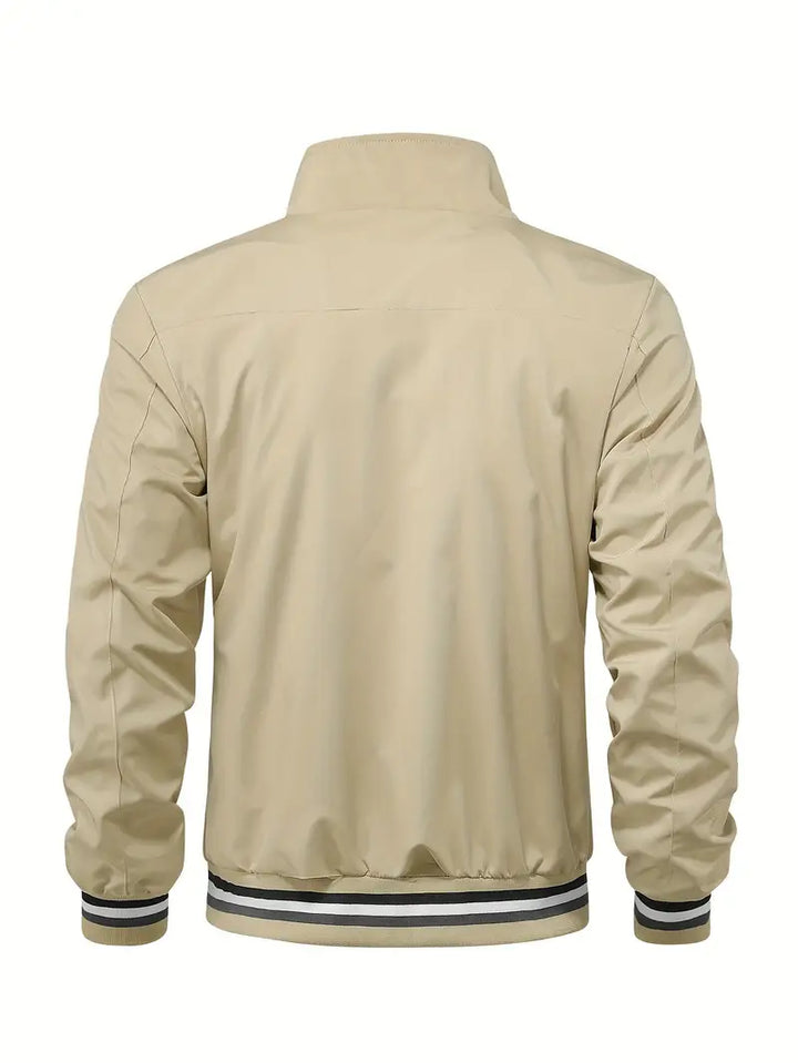 Stanton - Chaqueta Informal Con Cuello Alto Y Cremallera