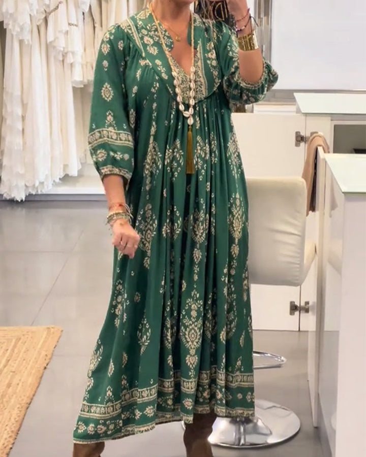 Zonia - Vestido Informal Estampado Con Bolsillos