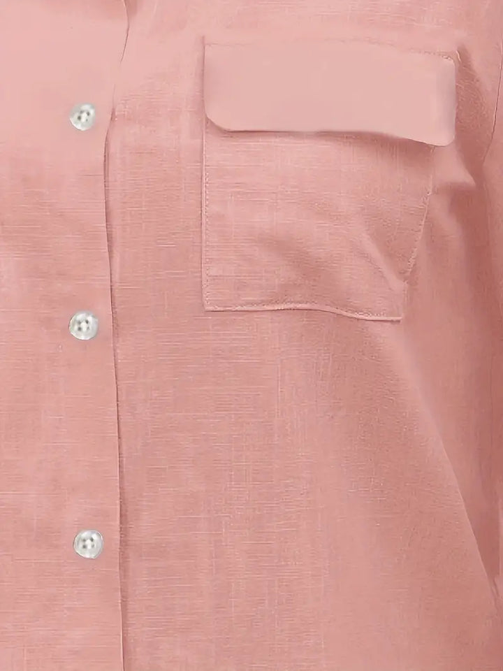 Athena - Camisa De Algodón Con Bolsillos Delanteros
