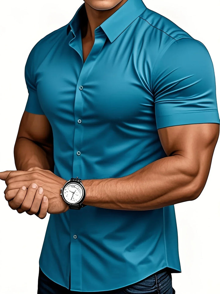 Ezra - Elegante Camisa Entallada Con Botones