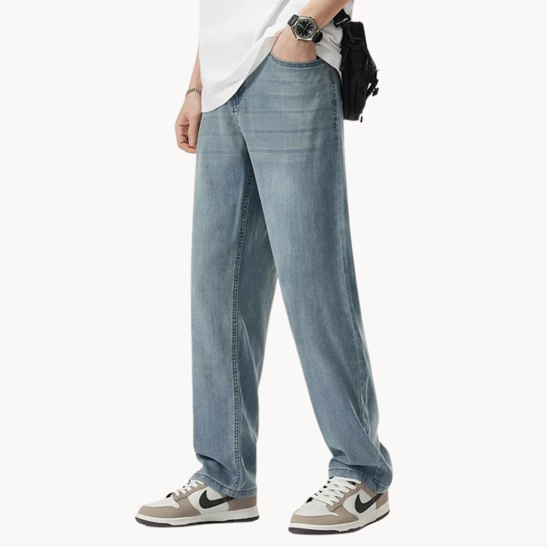 Teofilo - Pantalón Elegante De Pierna Ancha