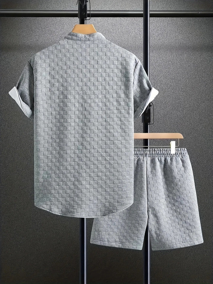 Zane - Conjunto Informal De Camiseta De Manga Corta y Pantalón Corto Para Verano