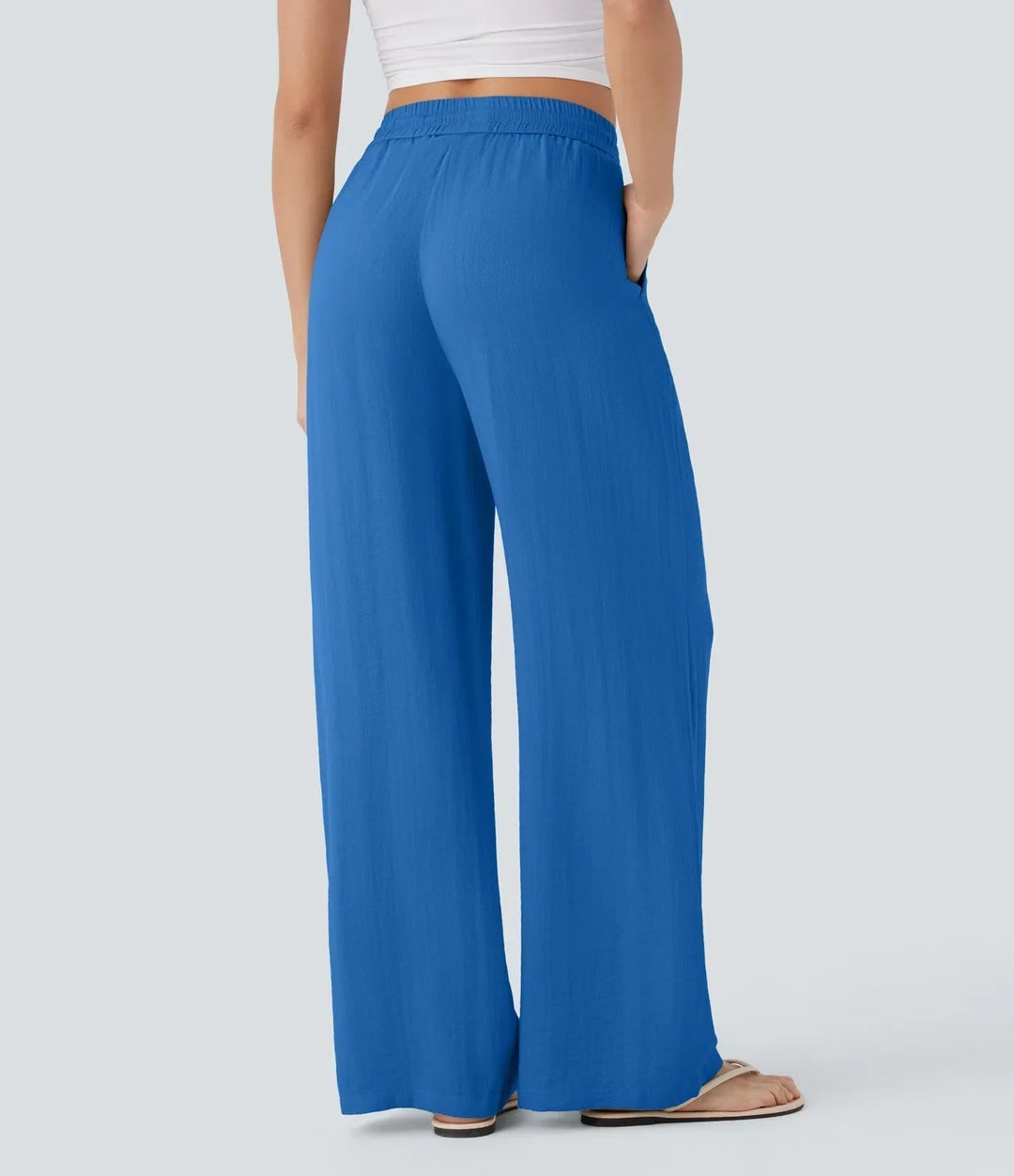 Zafeiria - Elegantes Pantalones De Lino