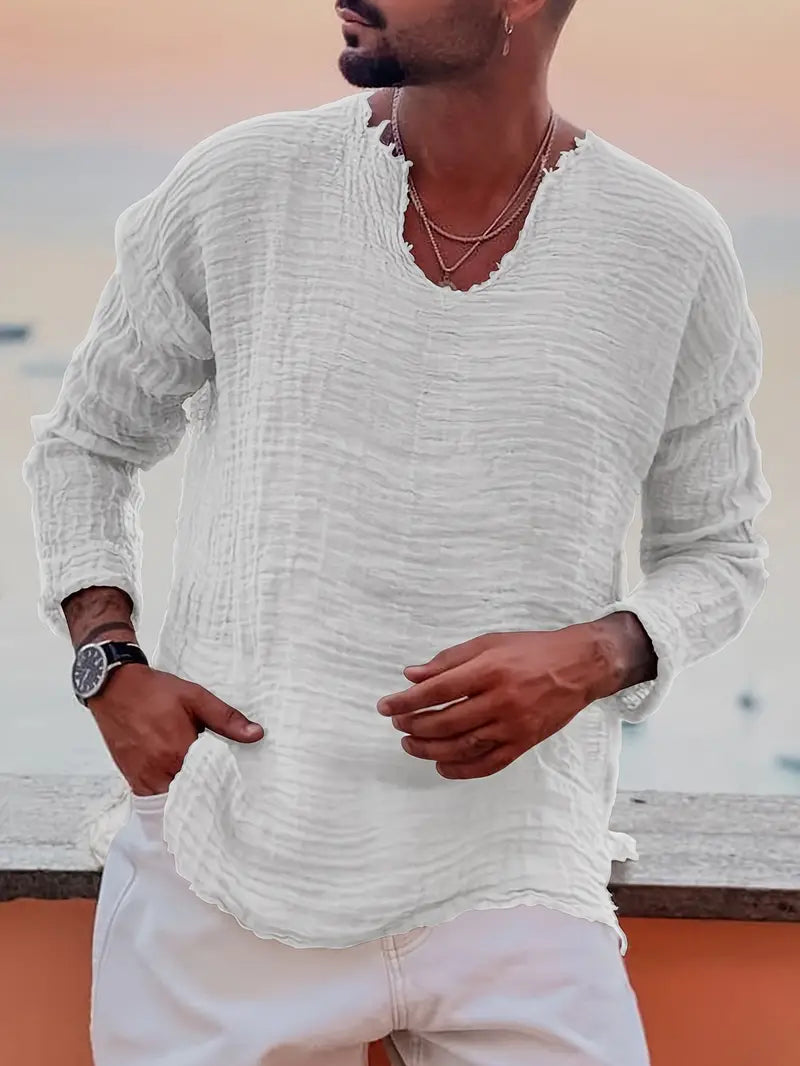 Benson - Camisa De Manga Larga De Verano a La Moda