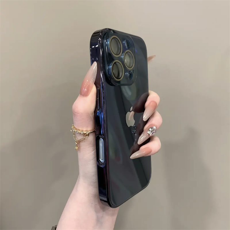 Chromelux - Funda De Cristal Electrochapado De Alta Calidad Para iPhone