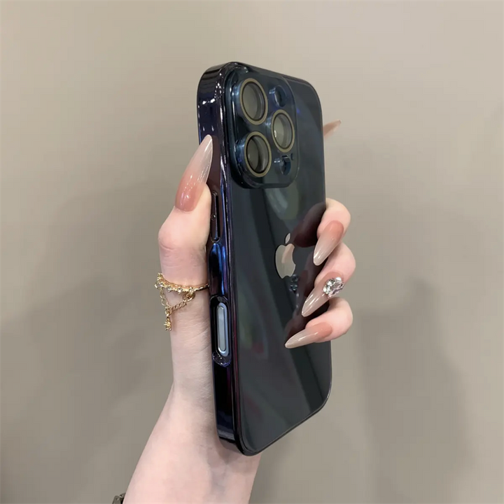 Chromelux - Funda De Cristal Electrochapado De Alta Calidad Para iPhone