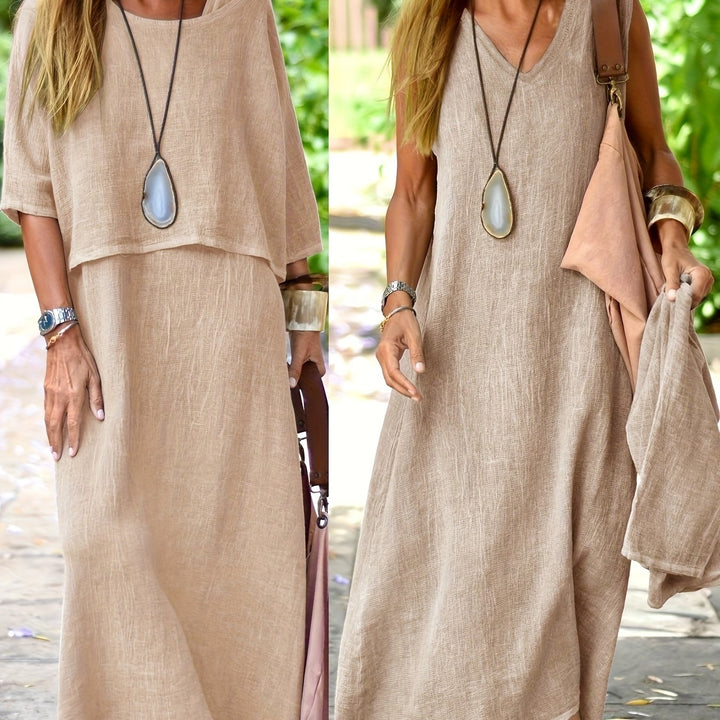 Arline - Vestido De Dos Piezas En Lino