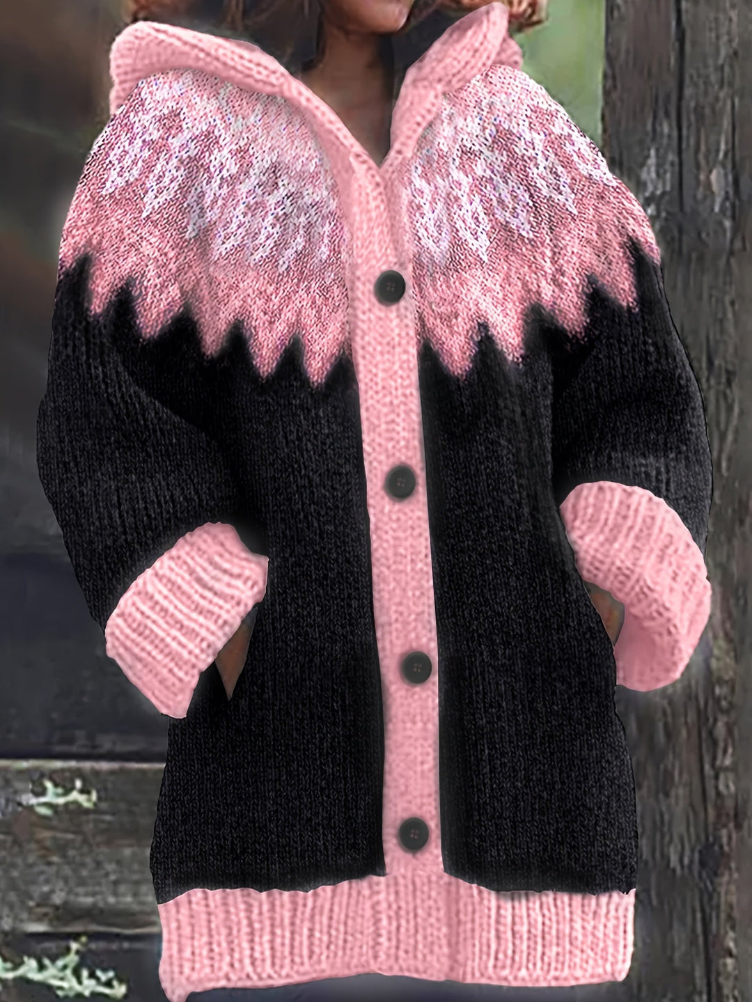 Gulnur - Elegante Jersey De Invierno De Manga Larga Con Capucha