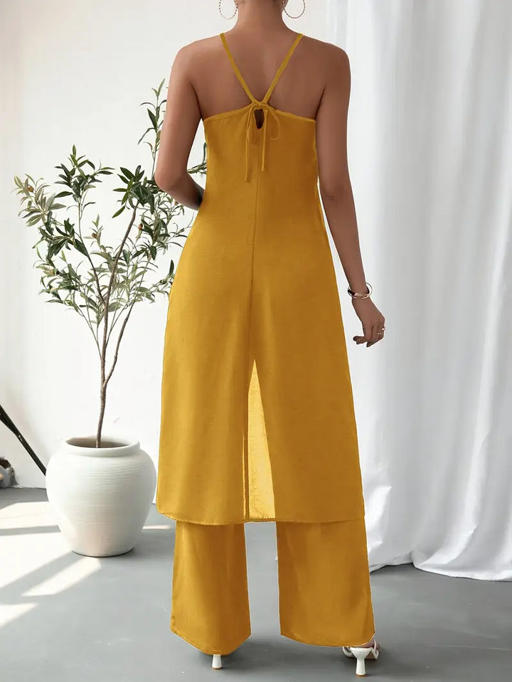 Eirini - Elegante Conjunto De Dos Piezas Sin Mangas