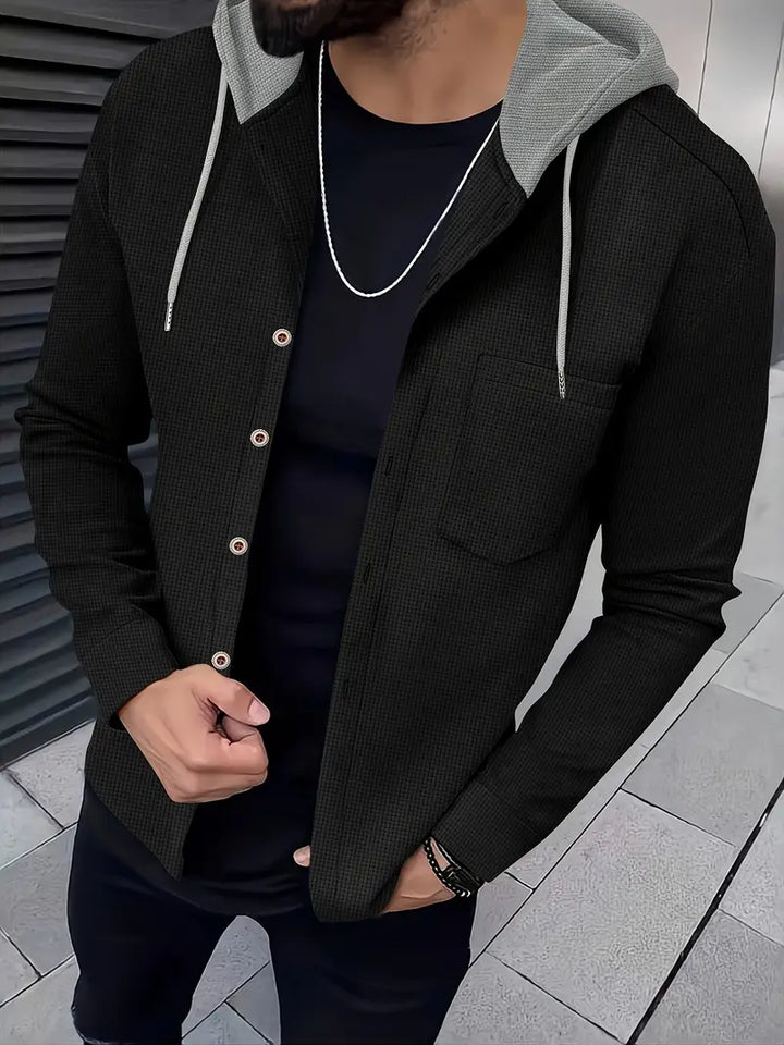Johnathan - Chaqueta Informal Con Capucha y Bolsillo