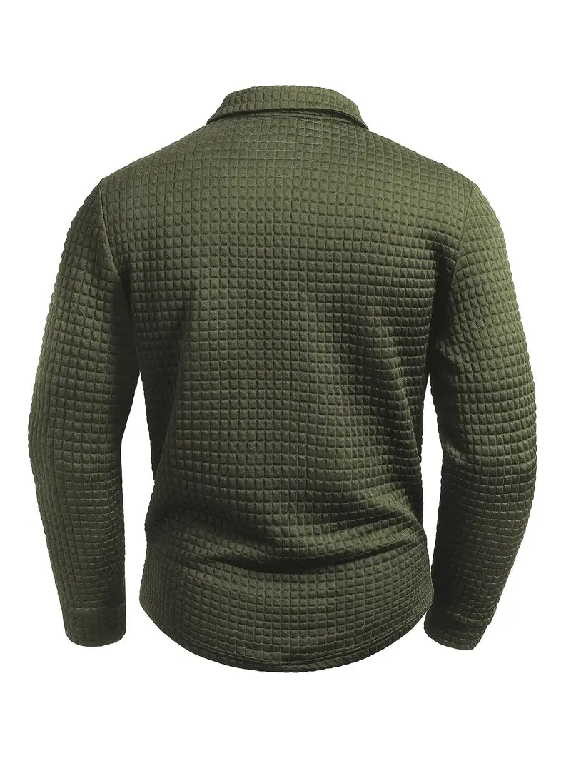 Hughes - Camisa Informal De Punto Grueso Con Botones