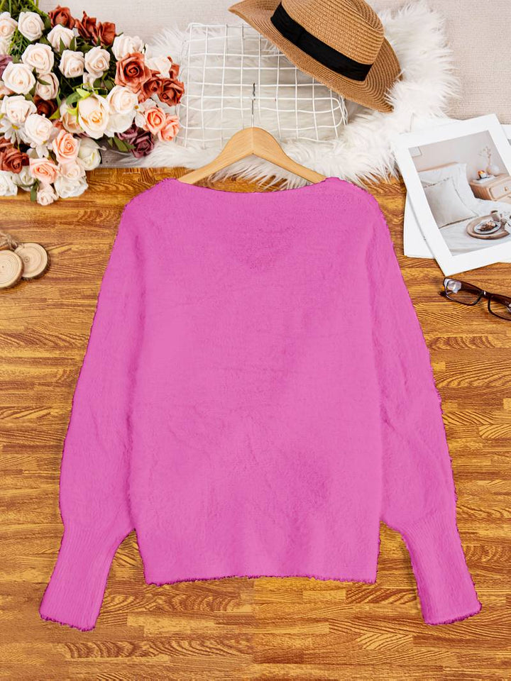 Callahan - Jersey Informal De Manga Larga Con Cuello En V