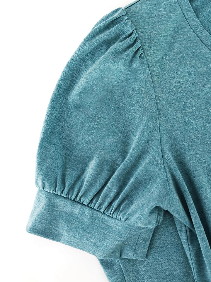 Kizzy - Camiseta Transpirable Con Mangas Tipo Pétalo