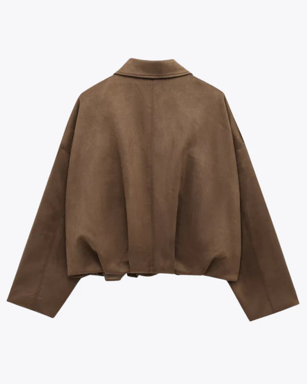 Alena - Cazadora Bomber de Ante