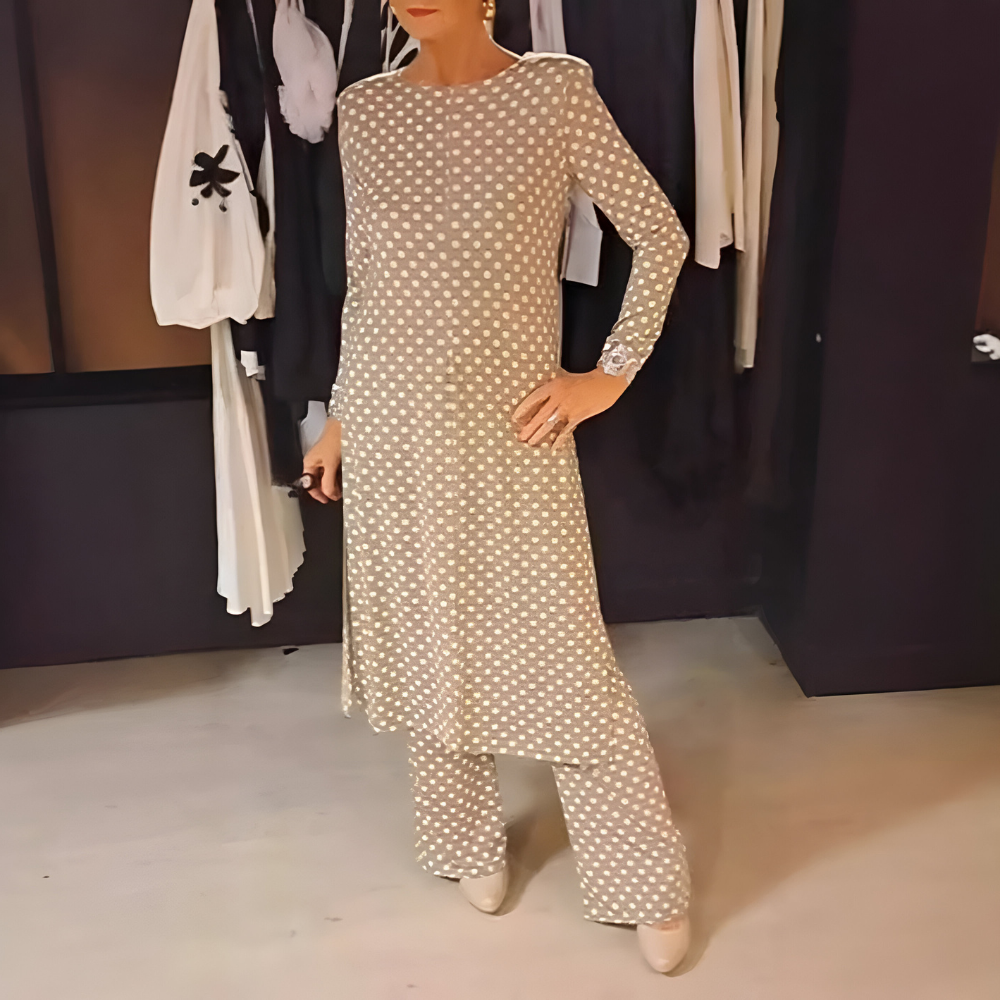Maryse - Conjunto De Dos Piezas Con Alegres Lunares