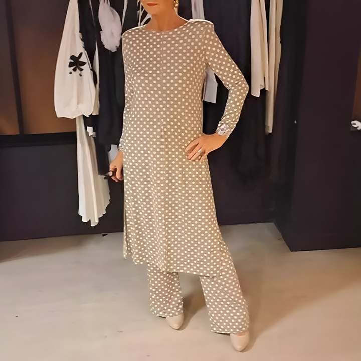 Maryse - Conjunto De Dos Piezas Con Alegres Lunares