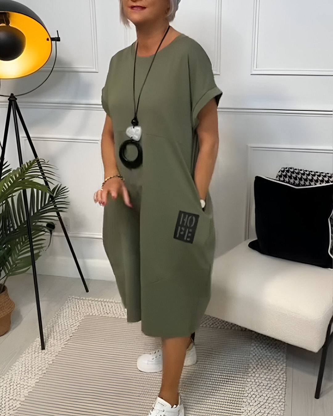 Jocelyn  - Vestido Informal y Cómodo Con Bolsillos
