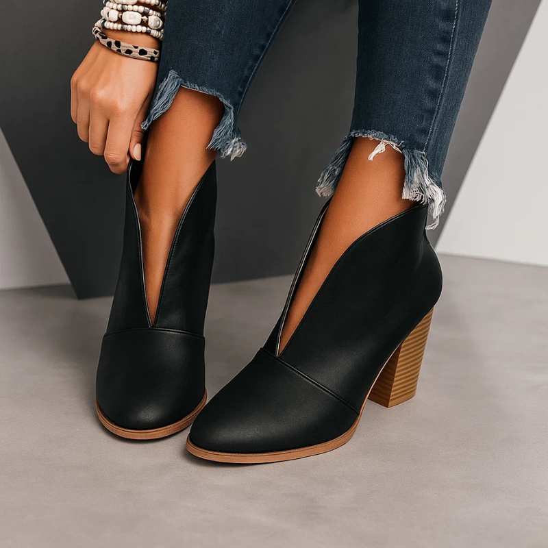 Phyllis - Botines Con Corte En V
