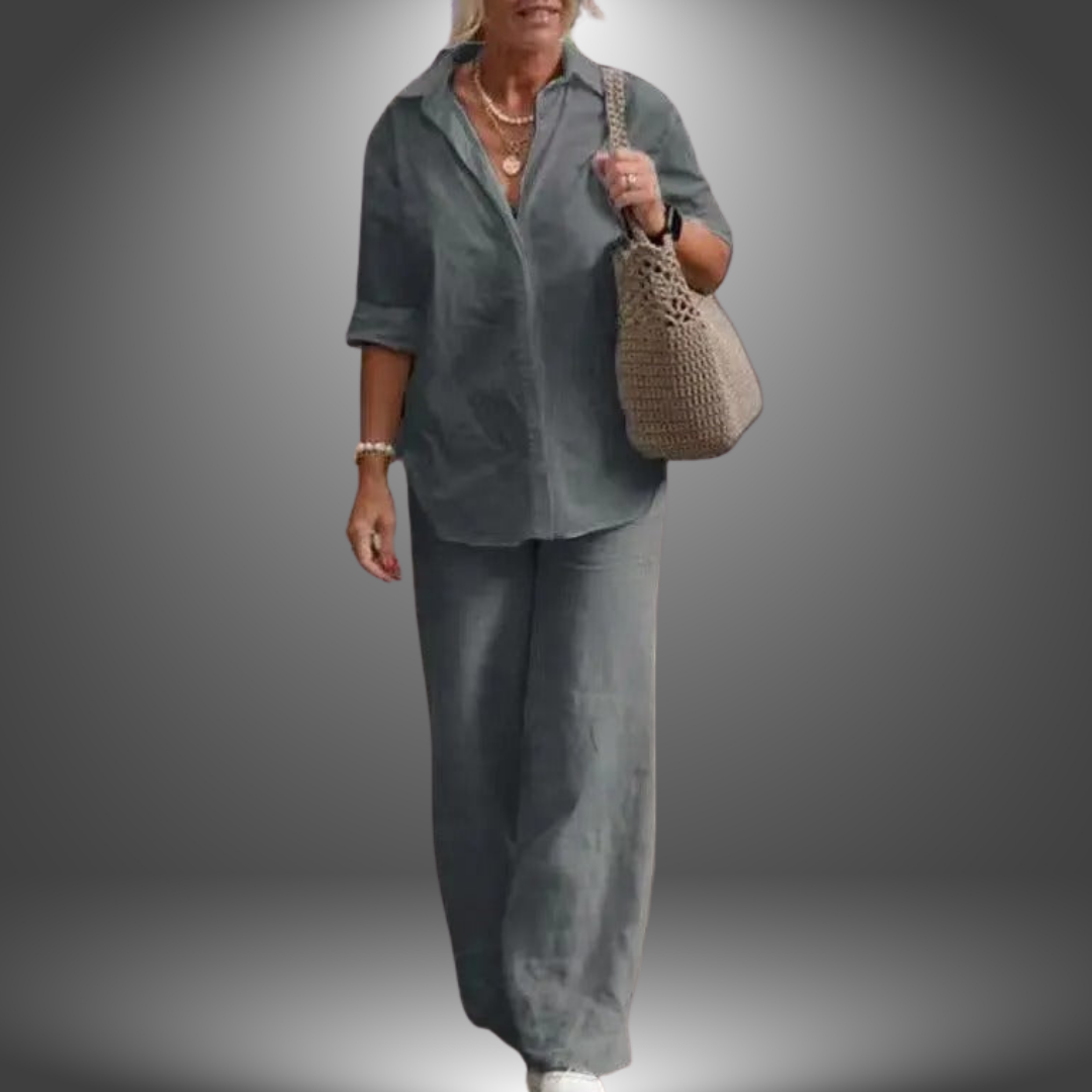 Ismini - Camisa y Pantalón de Algodón Hechos a Mano