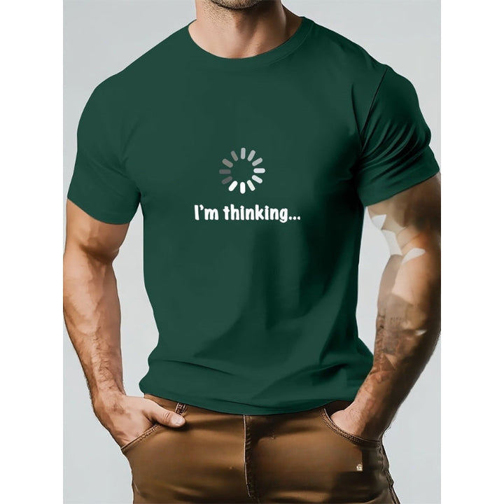 Think – Camiseta De Algodón y Estampada
