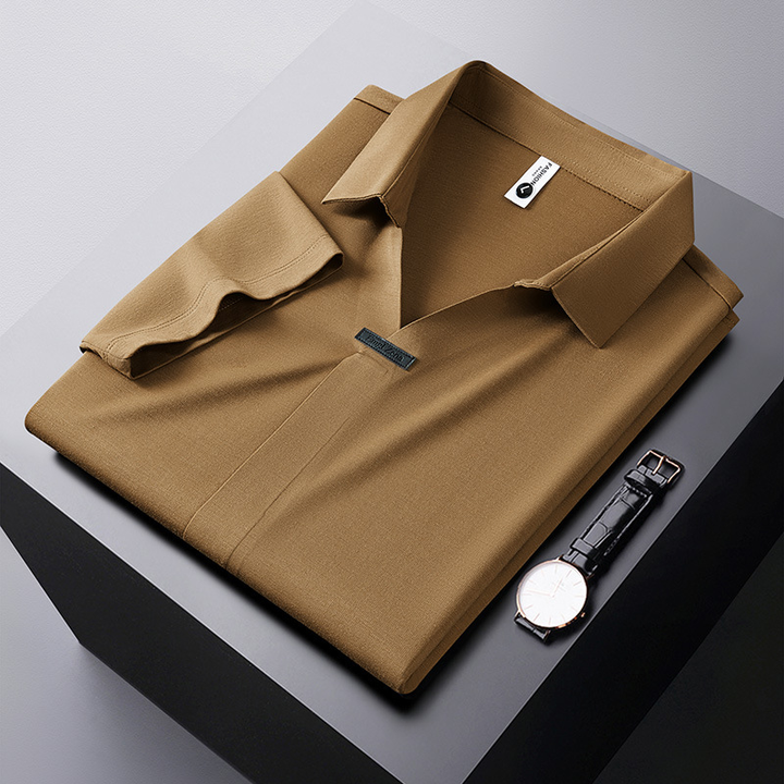 Jeorge - Elegante Polo De Algodón y Seda