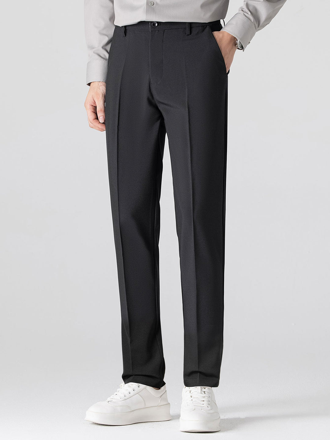 Henson - Polo De Punto Jacquard Geométrico y Pantalones Ajuste Entallado