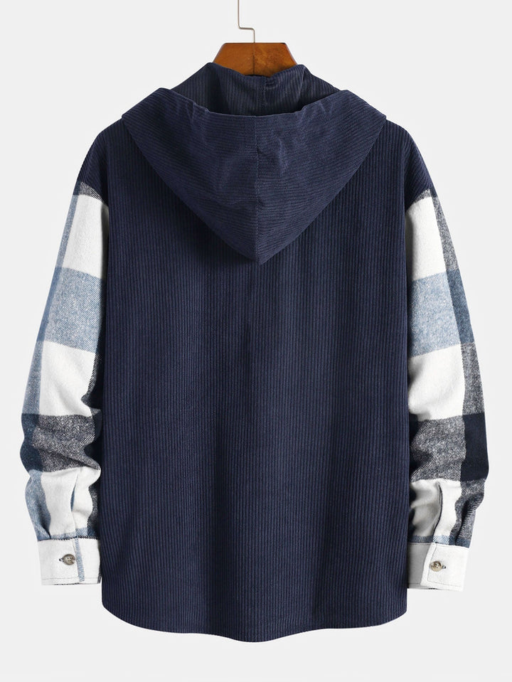 Gaston - Camisa con capucha de franela Ruit