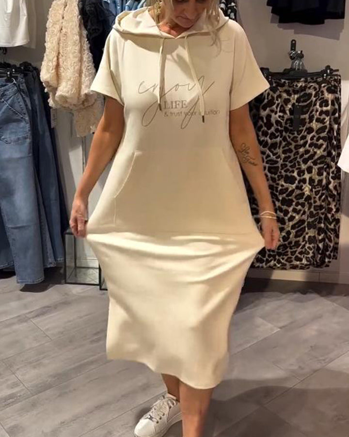 Nadia - Vestido Elegante Con Capucha