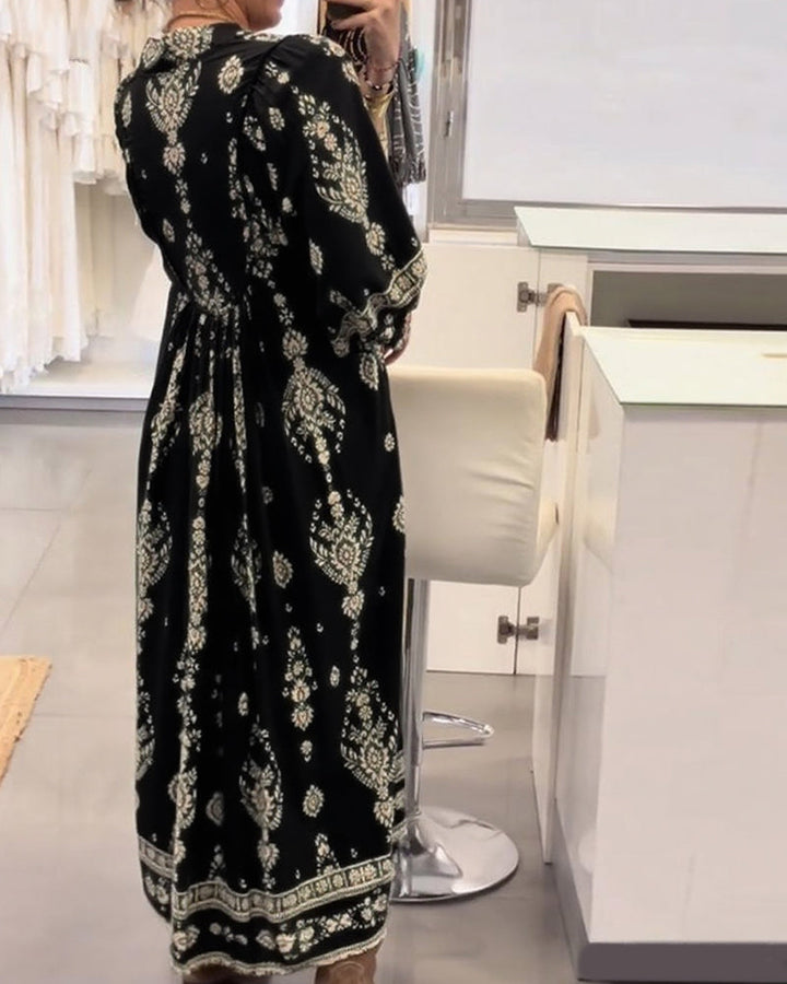 Zonia - Vestido Informal Estampado Con Bolsillos