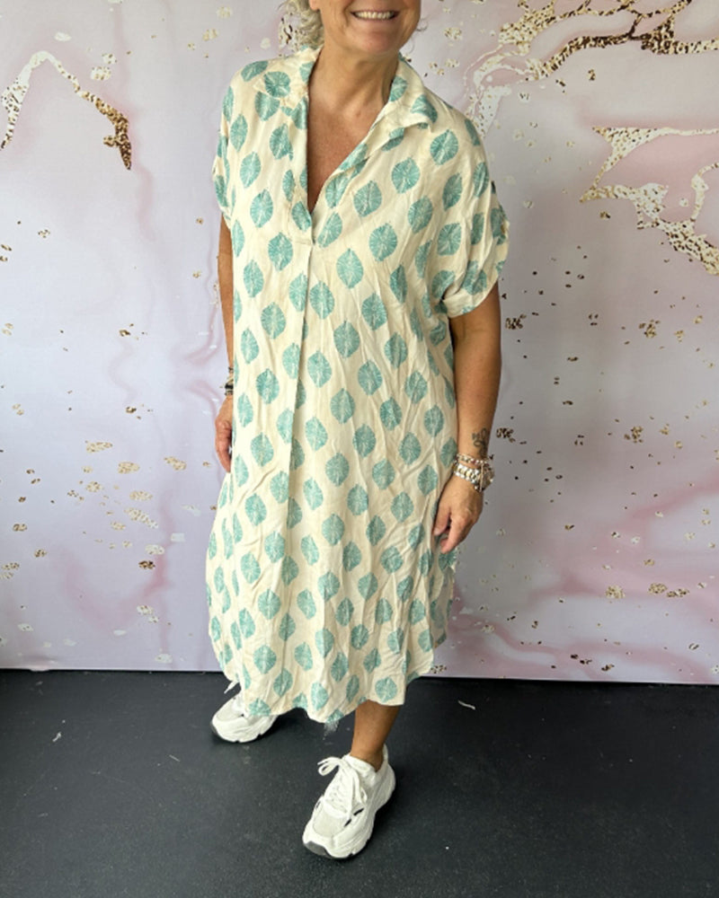 Dini - Vestido Elegante Con Cuello En V