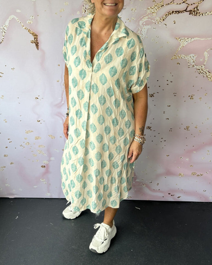 Dini - Vestido Elegante Con Cuello En V